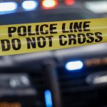 Calgary police shooting - Police tape marking off an investigation scene in Calgary