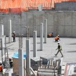 Canada housing market - Construction cranes and residential housing development under construction in Canada