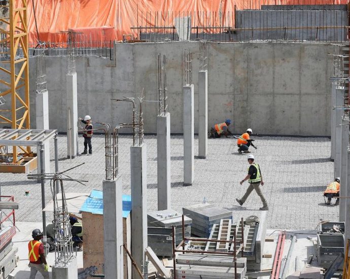 Canada housing market - Construction cranes and residential housing development under construction in Canada