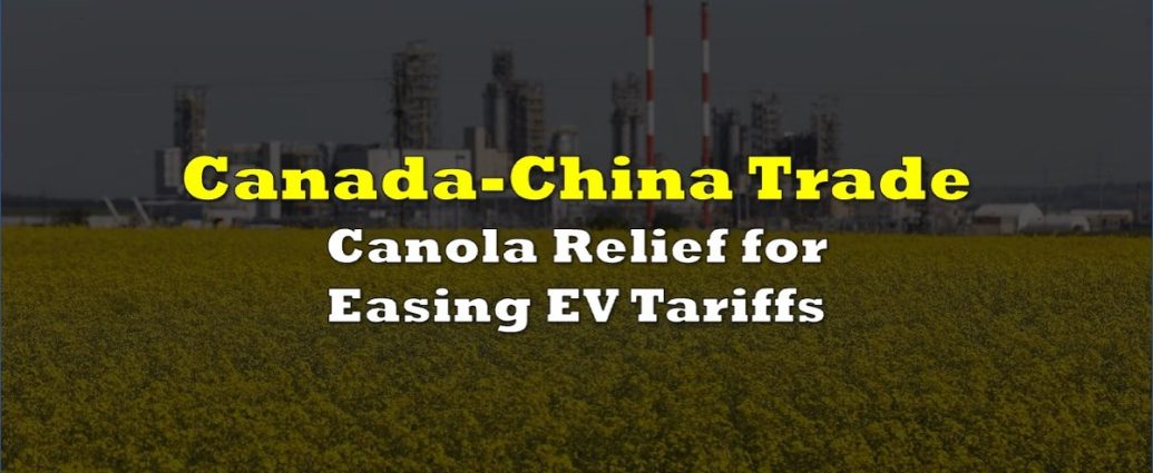 China Canada tariffs - Canadian and Chinese flags representing renewed trade relations