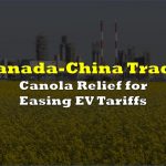 China Canada tariffs - Canadian and Chinese flags representing renewed trade relations