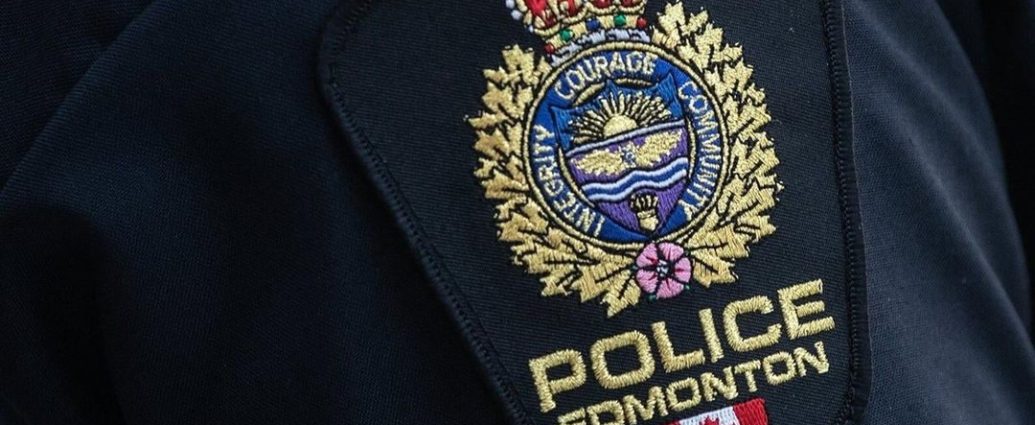 Edmonton police shooting - Police officers conducting an investigation at a crime scene