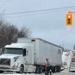GTA winter storm - Ice-covered roads and power lines after winter storm in the Greater Toronto Area
