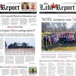 Lake Report awards - Journalism awards and trophies representing community newspaper recognition