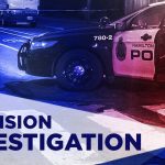 LINC pedestrian fatality - Police investigating a traffic incident on a major highway with emergency vehicles present