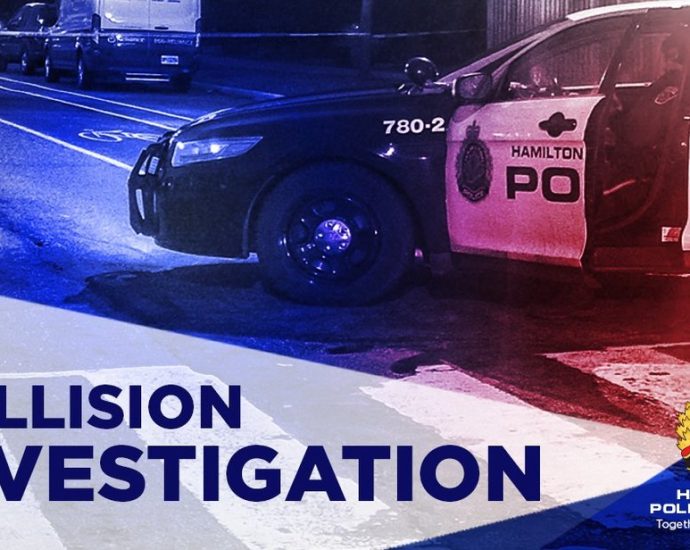 LINC pedestrian fatality - Police investigating a traffic incident on a major highway with emergency vehicles present
