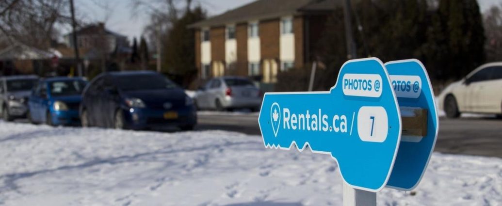 Niagara rental rates - Interior view of a small modern rental apartment with minimal furnishings
