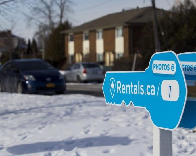Niagara rental rates - Interior view of a small modern rental apartment with minimal furnishings
