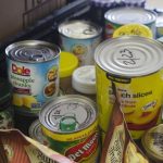 Oakville food banks - Volunteers organizing food donations at a community food bank