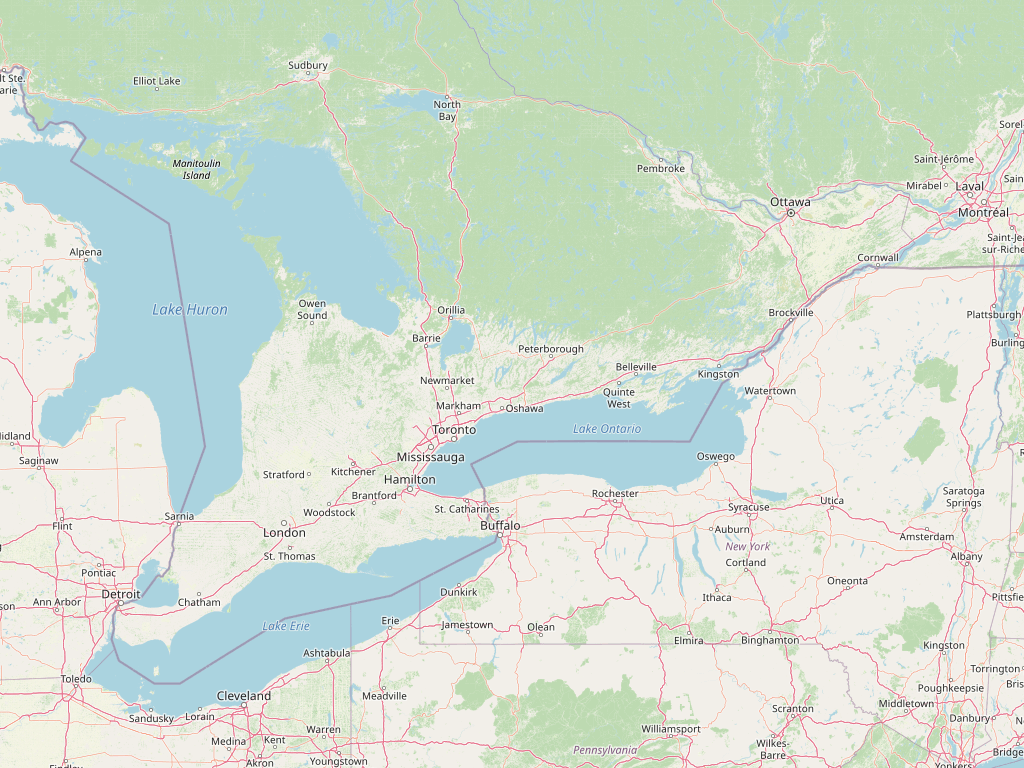 Ontario weather forecast map