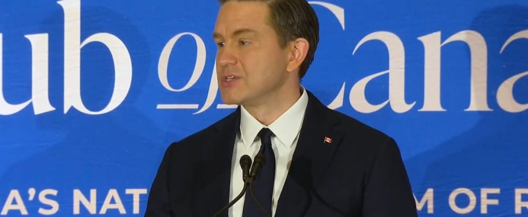 Poilievre U.S. Canada relations - Pierre Poilievre addressing business leaders about U.S.-Canada trade relations