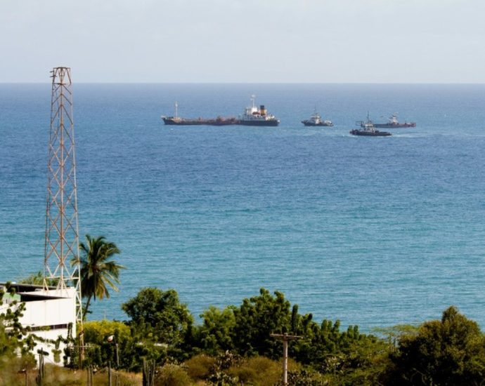 Russian fuel ship Cuba - Large cargo ship carrying fuel oil sailing on the ocean