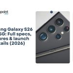 Samsung Galaxy S26 Ultra smartphone showing the new camera island design and premium build quality