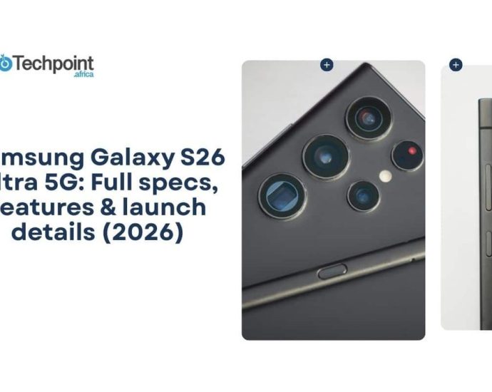 Samsung Galaxy S26 Ultra smartphone showing the new camera island design and premium build quality