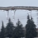 storm closures Hamilton - Icy road conditions after freezing rain storm