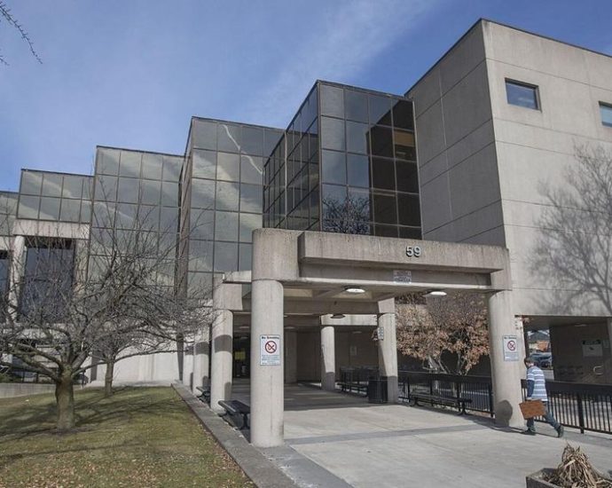 Welland repeat offender - Wooden gavel on courtroom desk representing criminal justice proceedings