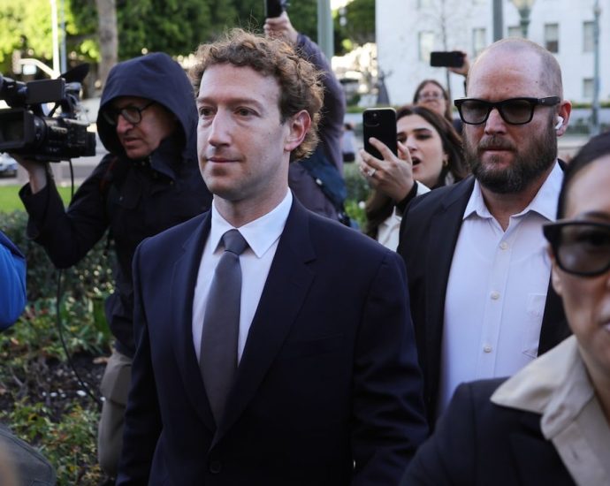 Zuckerberg Meta trial - Mark Zuckerberg testifying in court during Meta civil trial
