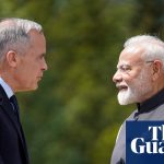 Carney India trade - Prime Minister Mark Carney shaking hands with Indian Prime Minister Narendra Modi during diplomatic meeting