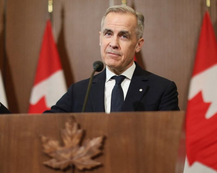 Carney military Iran - Prime Minister Mark Carney speaking at a press conference in Ottawa
