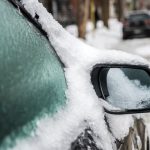 freezing rain warning - Ice-covered tree branches and power lines from freezing rain in Ontario