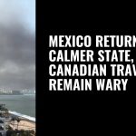 Mexico travel Canada - Mexican beach resort destination with palm trees and clear water