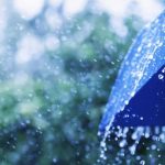 rainfall warning Ottawa - Heavy rain falling on a road with water pooling and cars driving through flooded conditions