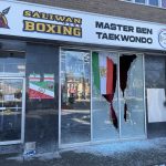 Thornhill Iranian gym shooting - Police tape and investigation equipment at a crime scene in the Greater Toronto Area